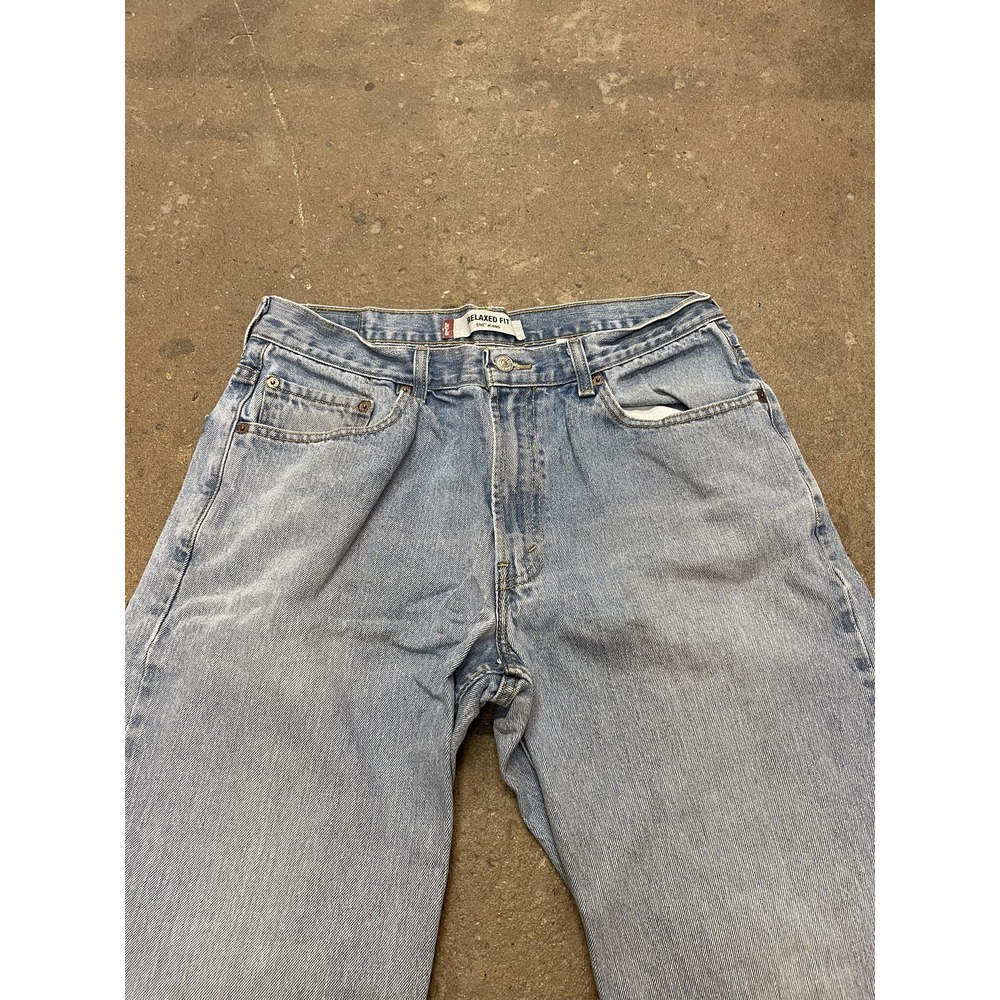 Levi's 550 Jeans Mens 34x34 Light Wash Relaxed Fit Tapered‎ Leg Denim Zip Fly - Picture 4 of 16